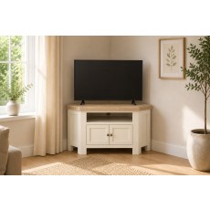 Windsor Country Oak Painted Corner TV Unit