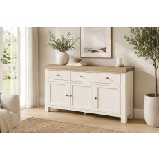 Windsor Country Oak Painted Large Sideboard