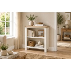 Windsor Country Oak Painted Low Bookcase