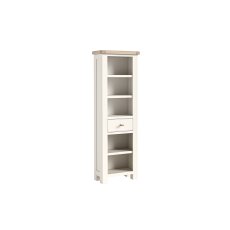 Windsor Country Oak Painted Slim Bookcase