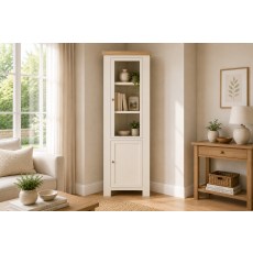 Windsor Country Oak Painted Corner Display Unit