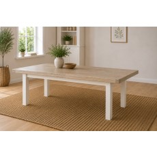 Windsor Country Oak Painted Large 200-245cm Ext Dining Table