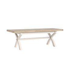 Windsor Country Oak Painted Cross-Leg 200-245cm Ext Dining Table
