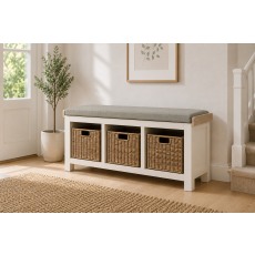 Windsor Country Oak Painted Storage Bench