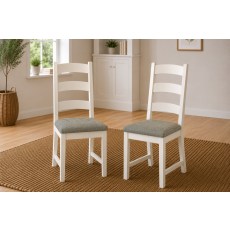 Windsor Country Oak Painted Dining Chairs (Pair)