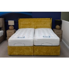 Ex-Display Liskeard - 6'0" Super King Pure 1500/2000 Adjustable Divan Bed Ser Inc Lily Headboard