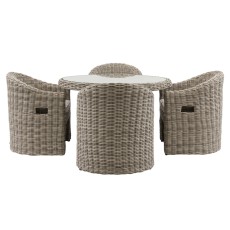 Gallery Direct Ragusa Outdoor Garden 4 Seater Dining Set