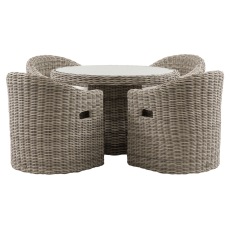 Gallery Direct Ragusa Outdoor Garden 4 Seater Dining Set