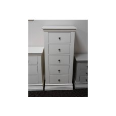 Ex-Display Liskeard - Burgundy 5 Drawer Chest Of Drawers
