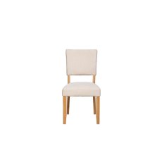 Burford Painted Oak Fully Upholstered Dining Chairs (Pair) Burford Painted Oak Fully Upholstered Dining Chairs (Pair)