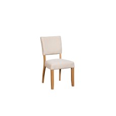 Burford Painted Oak Fully Upholstered Dining Chairs (Pair) Burford Painted Oak Fully Upholstered Dining Chairs (Pair)