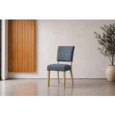 Burford Painted Oak Fully Upholstered Dining Chairs (Pair) Burford Painted Oak Fully Upholstered Dining Chairs (Pair)
