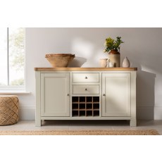 Burford Painted Oak Wide Sideboard Burford Painted Oak Wide Sideboard