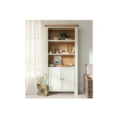 Burford Painted Oak Storage Bookcase Burford Painted Oak Storage Bookcase