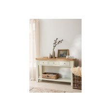 Burford Painted Oak Console Table Burford Painted Oak Console Table