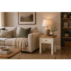 Burford Painted Oak Lamp Table