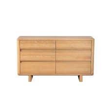 Flynn Natural Oak 6 Drawer Chest of Drawers