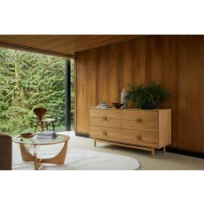 G Plan Larsen Oak 6 Drawer Wide Chest of Drawers