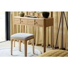 G Plan Maddison Oak Upholstered Stool