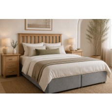 Devon Solid Oak 4'6 Double Headboard Devon Solid Oak 4'6 Double Headboard