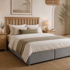 Devon Solid Oak 4'6 Double Headboard Devon Solid Oak 4'6 Double Headboard
