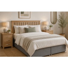 Devon Solid Oak 5'0 King Headboard Devon Solid Oak 5'0 King Headboard