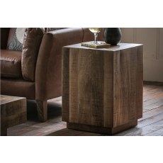 Gallery Direct Iowa Side Table Natural 400x400x550mm