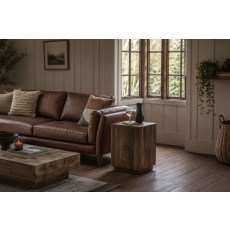 Gallery Direct Iowa Side Table Natural 400x400x550mm