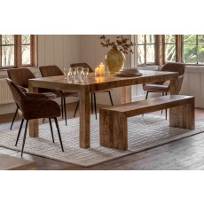 Gallery Direct Iowa Dining Table Natural 2000x1000x750mm