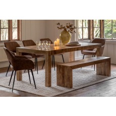Gallery Direct Iowa Dining Bench Natural 1600x360x450mm