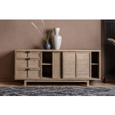 Gallery Direct Kyoto 3 Drawer 2 Door Sideboard 1500x450x700mm