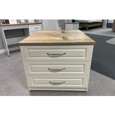 Ex-Display Redruth - Portofino 3 Drawer Chest Cream Ex-Display Redruth - Portofino 3 Drawer Chest Cream