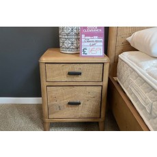 Ex-Display St Austell - Baker Jude Reclaimed Wood 2 Drawer Bedside Table Ex-Display St Austell - Baker Jude Reclaimed Wood 2 Drawer Bedside Table