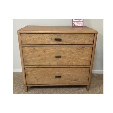 Ex-Display St Austell - Baker Jude Reclaimed Wood 3 Drawer Chest of Drawers Ex-Display St Austell - Baker Jude Reclaimed Wood 3 Drawer Chest of Drawers