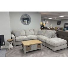 Ex-Display Newquay - Fantasy corner chaise with stool Ex-Display Newquay - Fantasy corner chaise with stool