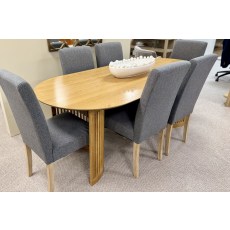 Ex-Display Liskeard - Soho Oak Oval Dining Table + 6 Clara Chairs Ex-Display Liskeard - Soho Oak Oval Dining Table + 6 Clara Chairs