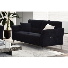 Albany 3 Seater Sofa in Black Lux Boucle