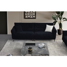 Albany 2 Seater Sofa in Black Lux Boucle