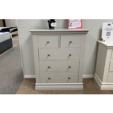 Ex-Display St Austell - Burgundy Painted 2 Over 3 Chest of Drawers