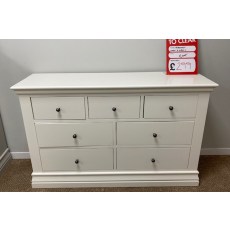 Ex-Display St Austell - Burgundy Painted 3 Over 4 Chest of Drawers Ex-Display St Austell - Burgundy Painted 3 Over 4 Chest of Drawers