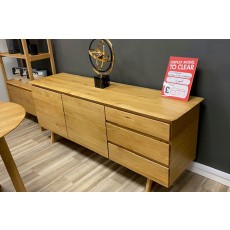 Ex-Display St Austell - Gallery Direct Madrid Natural Oak Large Sideboard