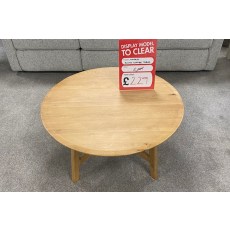 Ex-Display St Austell - Gallery Direct Madrid Natural Oak Round Coffee Table Ex-Display St Austell - Gallery Direct Madrid Natural Oak Round Coffee Table
