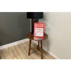 Ex-Display St Austell - Gallery Direct Madrid Walnut Round Side Table Ex-Display St Austell - Gallery Direct Madrid Walnut Round Side Table