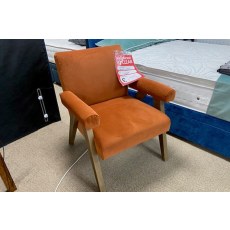 Ex-Display St Austell - Leoni Orange Accent Chair Ex-Display St Austell - Leoni Orange Accent Chair