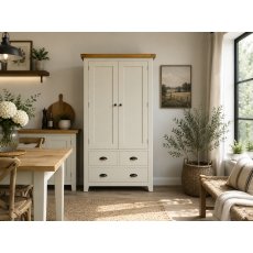 Cotswold White Painted Kitchen Larder Cupboard Cotswold White Painted Kitchen Larder Cupboard