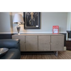 Ex-Display Newquay - Gallery Direct Craft 4 Door Sideboard Smoked