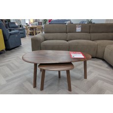 Ex-Display Newquay - Gallery Direct Madrid Coffee Table Nest Walnut