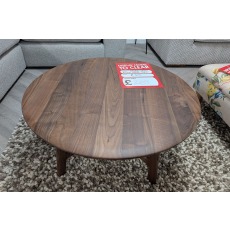 Ex-Display Newquay - Gallery Direct Madrid Round Coffee Table Walnut