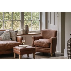 Gallery Direct Mr. Paddington Chair in Vintage Brown Leather Gallery Direct Mr. Paddington Chair in Vintage Brown Leather