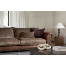 Ex-Display Atlantis 2 Seater Sofa - Leather Fabric Mix - Formal Back Ex-Display Atlantis 2 Seater Sofa - Leather Fabric Mix - Formal Back